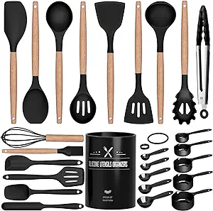 Conjunto de Utensílios de Cozinha em Silicone